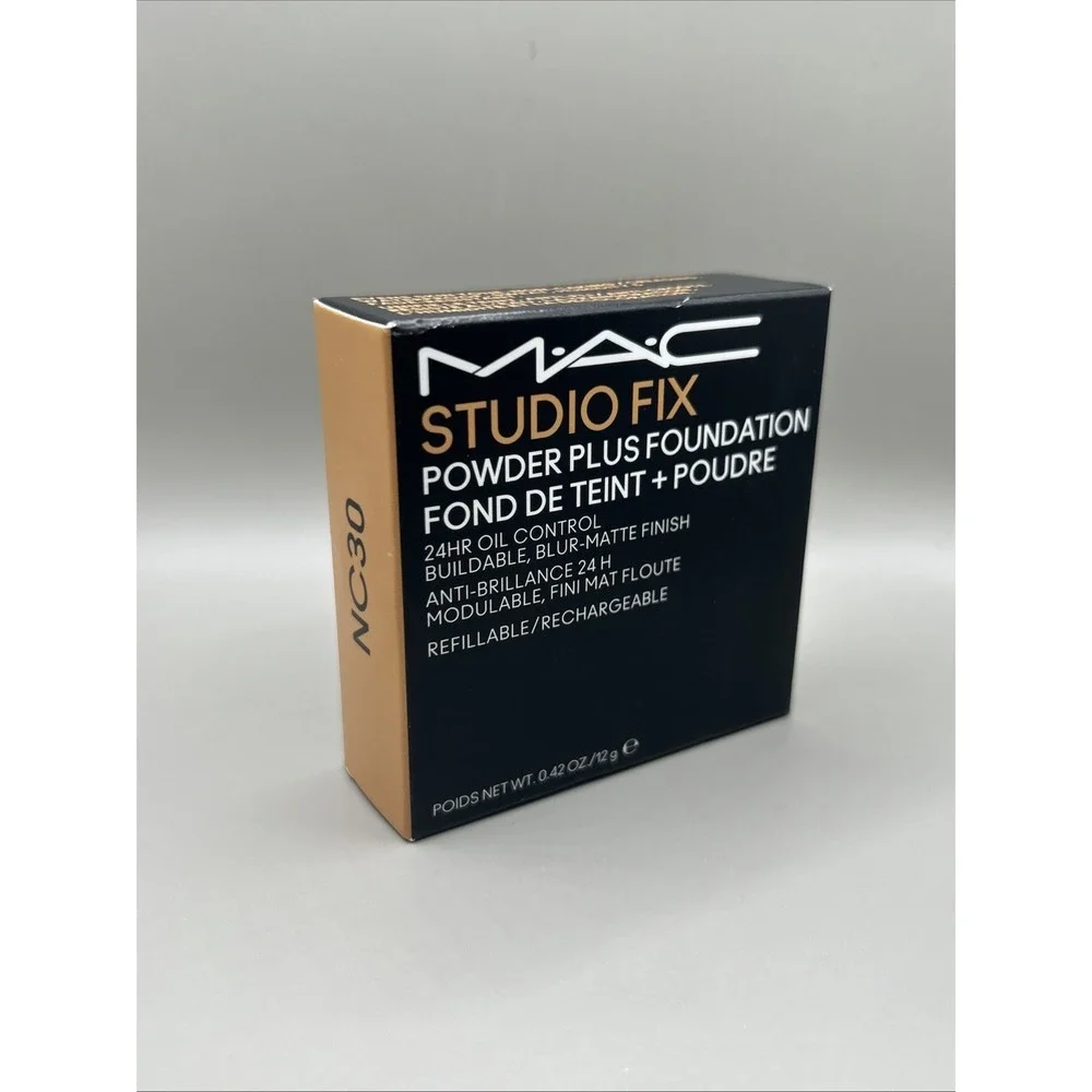 Mac Studio Fix Powder Plus Foundation 24HR Oil Control NC30 NEW FORMULA 0.42oz